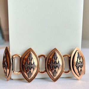 Copper panel bracelet